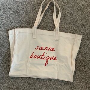 Sienne Boutique Canvas Cream Tote Bag